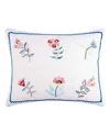 Levtex Danika Embroidered Decorative Pillow, 18" X 14" In White