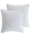 Levtex Darcy Paisley Damask 2-pc. Sham Set, European In Gray