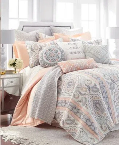 Levtex Darcy Reversible Quilt Sets In Coral
