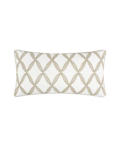 Levtex English Forest Crewel Stitch Decorative Pillow, 12" X 24"