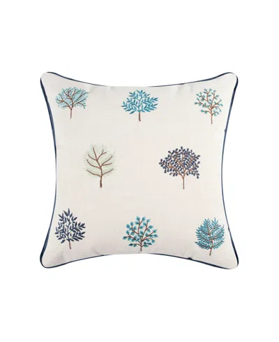 Levtex English Forest Embroidered Decorative Pillow, 16" X 16"