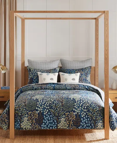 Levtex English Forest Reversible 3-pc. Quilt Set, Full/queen In Navy