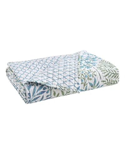 Levtex English Forest Reversible Quilted Throw, 50" X 60" In Green