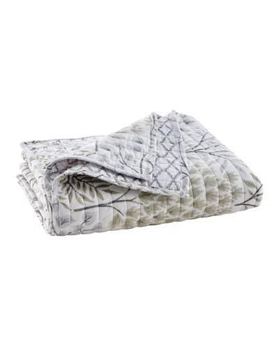Levtex English Forest Reversible Quilted Throw, 50" X 60" In Natural