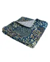 Levtex English Forest Reversible Quilted Throw, 50" X 60" In Navy