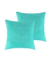 Levtex Fantasia Boho Trellis Print 2-pc. Sham Set, European In Teal