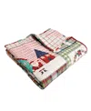 Levtex For Christmas Reversible Quilted Throw, 50" X 60" In Multi