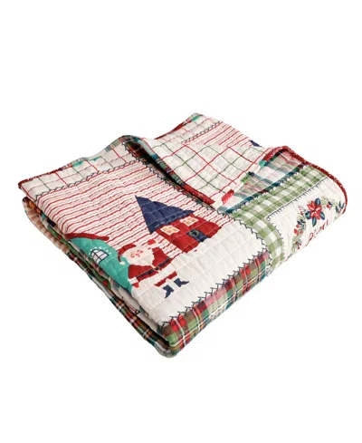 Levtex For Christmas Reversible Quilted Throw, 50" X 60" In Multi