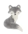 Levtex Forest Friends Fox Shaped Kids Decorative Pillow, 14" X 18" In Grey