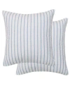 Levtex Galapagos Thin Striped 2-pc. Sham Set, European In Blue