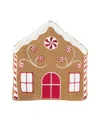 Levtex Gingerbread Village Embroidered Decorative Pillow, 14" X 15" In Sand
