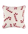 Levtex Gingerbread Village Embroidered Decorative Pillow, 18" X 18" In Sand