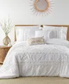 Levtex Harleson Textured 3-pc. Comforter Set, Full/queen In White