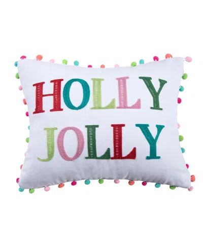 Levtex Holly Jolly Decorative Pillow, 14" X 18" In Multi