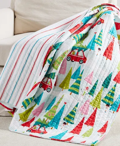 Levtex Holly Jolly Quilted Throw, 50" X 60" In Multi