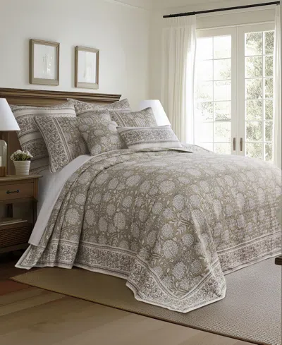Levtex Home Adare Reversible 3-pc. Bedspread Set, Full In Gray