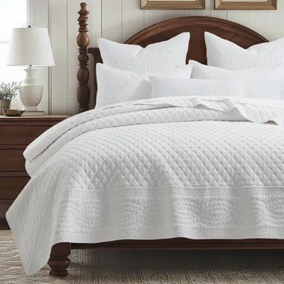 Levtex Home Ballou Bright White King Quilt Set