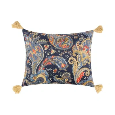 Levtex Home Calabria Pasileys Tasssel Pillow In Blue