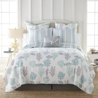 Levtex Home Cape Coral Key Full/queen Quilt Set In Green
