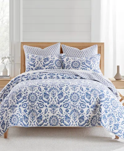 Levtex Clara Reversible 3-pc. Quilt Set, King/california King In Blue