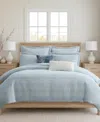 Levtex Home Clayton Stripes Textured 3-pc. Comforter Set, Full/queen In Blue