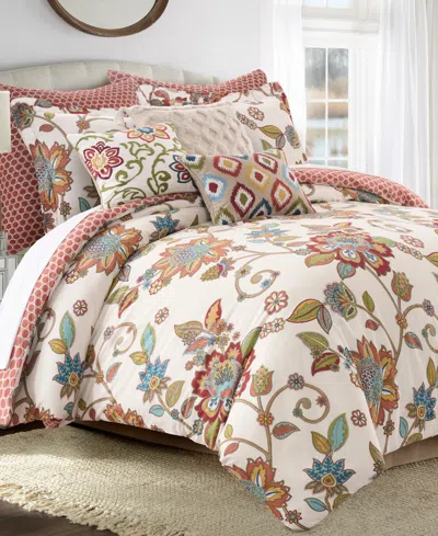 Levtex Home Clementine Reversible 3-piece Duvet Cover Set, Full/queen In Multi