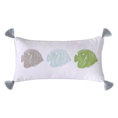 Levtex Home Deva Beach Fishes Pillow In Orange