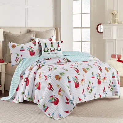 Levtex Home Gnome For The Holidays White King Quilt