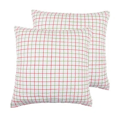 Levtex Home Home For Christmas Sage Euro Sham Set Of 2 In Green