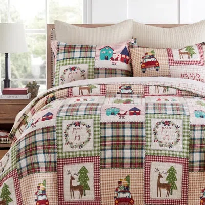 Levtex Home Home For Christmas Sage Full/queen Quilt Set In Green