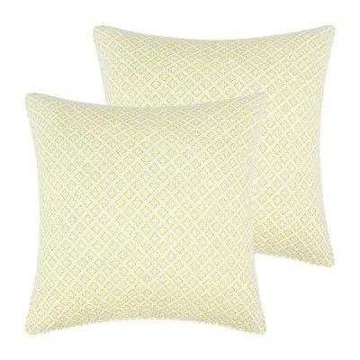 Levtex Home Inaya Euro Sham Set Of 2 In Yellow