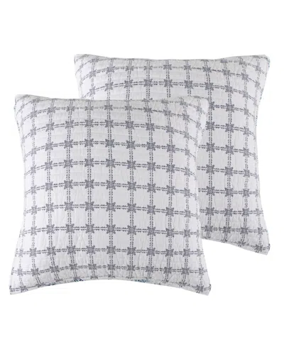 Levtex Home Lentana Cotton 2-pc. Sham Set, European In Gray