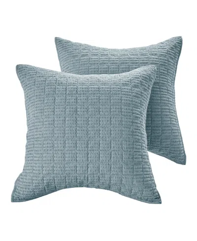 Levtex Home Levtex Cloud Waffle Quilted 2-pc. Sham Set, European In Blue