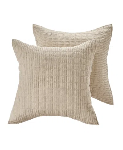 Levtex Home Levtex Cloud Waffle Quilted 2-pc. Sham Set, European In Sand