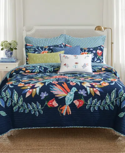 Levtex Home Levtex Danika Reversible 3-pc. Quilt Set, Full/queen In Blue