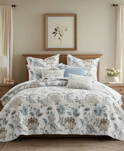 Levtex Home Levtex Maileen Reversible 2-pc. Quilt Set, Twin/twin Xl In Neutral Blue