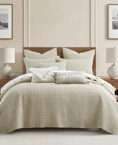 Levtex Home Levtex Mills Waffle Textured 3-pc. Quilt Set, King/california King In Wheat