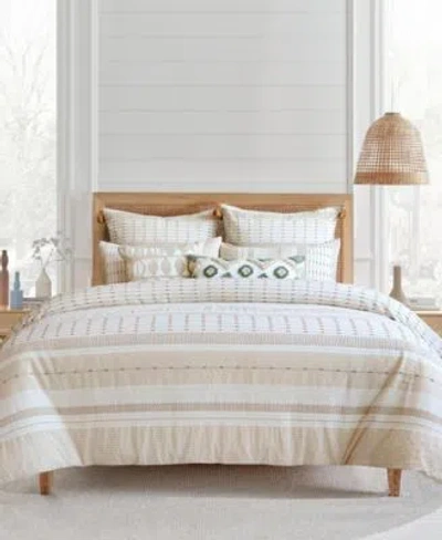 Levtex Home Levtex Pickford Dotted Stripe Comforter Sets In Beige