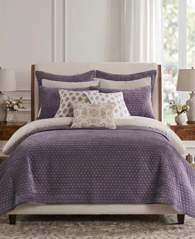 Levtex Home Levtex Velvet Stitch Reversible 2-pc. Quilt Set, Twin/twin Xl In Purple