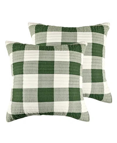 Levtex Home Levtex Winter Sleigh Ride Red 2-pc. Sham Set, European In Green