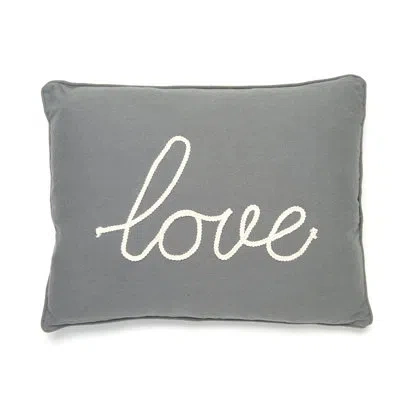 Levtex Home Love Pillow Grey In Gray