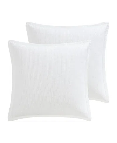 Levtex Home Matelasse Cotton Tencel 2-pc. Sham Set, European In White