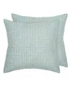 Levtex Melange Stitch 2-pc. Sham Set, European In Spa