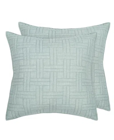 Levtex Melange Stitch 2-pc. Sham Set, European In Spa
