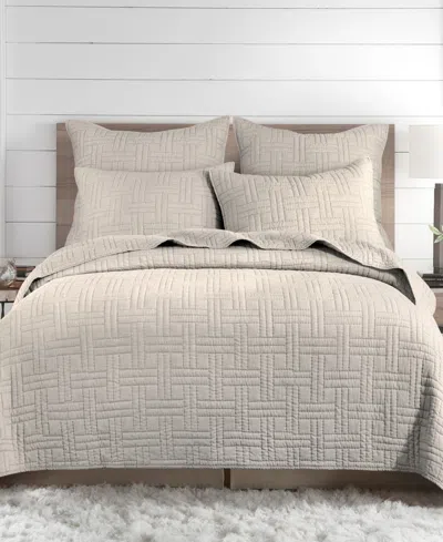 Levtex Melange Stitch Stitching 3-pc. Quilt Set, King/california King In Natural