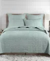 Levtex Melange Stitch Stitching 3-pc. Quilt Set, Full/queen In Spa