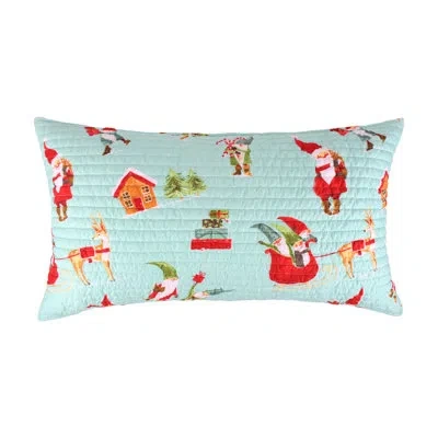 Levtex Home Merry & Bright Gnome For The Holidays King Sham In Green