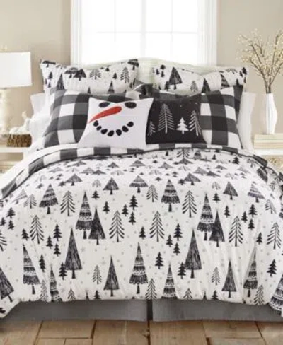 Levtex Home Merry Bright Northern Star Reversible Comforter Sets In Black