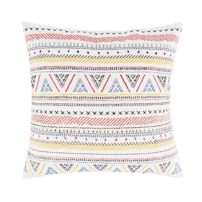 Levtex Home Mills Multi Stripes Pillow In White