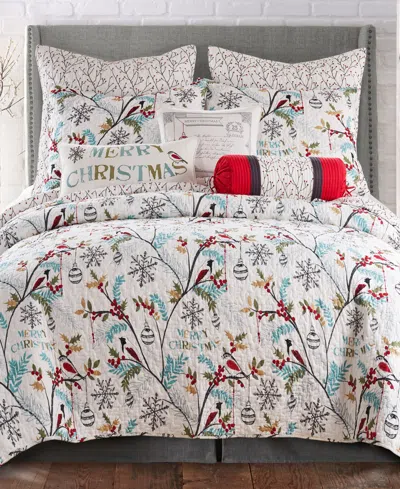 Levtex Home Mistletoe Reversible Quilt, Full/queen In Green